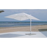 Parasol Gabana-33 Finition Mat Blanc Tissus Toile Blanche 