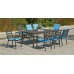 Table À Manger Palma-220-220X100 Finition Anthracite