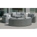 Salon De Jardin Sofa Naroha-8 Finition Gris Tissus Gris Clair Marilan Dralon De 4 À 12 Places