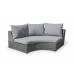 Salon De Jardin Sofa Naroha-8 Finition Gris Tissus Gris Clair Marilan Dralon De 4 À 12 Places