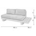 Salon De Jardin Sofa Menfis-8 Finition Champagne Tissus Alba Ecru Dralon De 4 À 6 Places