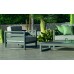 Salon De Jardin Sofa Cosmos-7-Dl Finition Anthracite Tissus Mirta Gris Clair Dralonlux De 4 À 5 Places