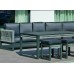 Salon De Jardin Sofa Monterrey-30-Dl Finition Anthracite/Cordage Gris Tissus Enma Gris Fonce Dralonlux De 4 À 10 Places