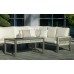 Salon De Jardin Sofa Estambul-28-Dl Finition Champagne/Cordage Champagne Tissus Indara Beige Dralonlux De 4 À 7 Places