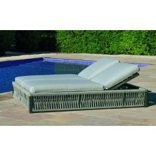 Bain De Soleil Cayman-200 Finition Anthracite/Cordage Gris Tissus Gris Clair Marilan Dralon