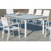 Table À Manger Palma-Hpl-220-220X100 Finition Blanc/Hpl Blanc