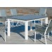Table À Manger Camelia-220-Hpl Finition Blanc/Hpl Facon Pierre Grise Claire (Argenta)
