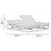 Lit De Jardin Balinaise Filipinas-210-D Finition Blanc Tissus Blanc Dralon De 2 Places