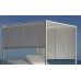 Lit De Jardin Balinaise Creta-D-Textilen Finition Blanc Tissus Blanc Dralon De 2 Places