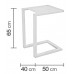 Table Basse Auxilliaire Alhama-50 Finition Blanc