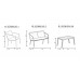 Salon De Jardin Sofa Set Bermudas 7 Finition Anthracite Tissus Mariland Gris Clair Dralon