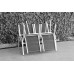 Salon De Jardin Sofa Avalon-7 Hpl Finition Blanc / Table Basse Plateau Hpl Blanc Tissus Blanc Textilene