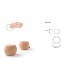 PERLA L 43 PRO petit pouf rond rembourré en mousse densité 40 facilement déhoussable