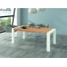 COMPOSITION 654 + TABLE BASSE + TABLE A MANGER + BUFFET fait(e) de 9 module(s) pour une largeur de 300PLUScm de la collection NEO-3 finition(s) POLAR ET ARTISAN