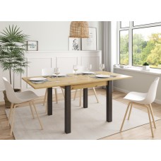 TABLE M301 fait(e) de 1 module(s) pour une largeur de 90/180cm de la collection NEO-3 finition(s) ARTISAN pieds AZABACHE