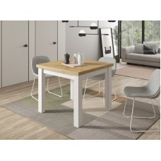 TABLE M-501 fait(e) de 1 module(s) pour une largeur de 90/180cm de la collection BLOCK finition(s) BLANC PLATEAU ARTISAN